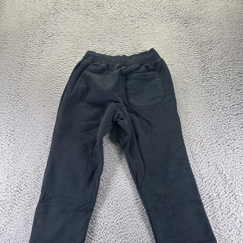 Vintage Champion Reverse Weave Sweatpants Mens S Black Lined Joggers Tapered - Picture 5 of 9
